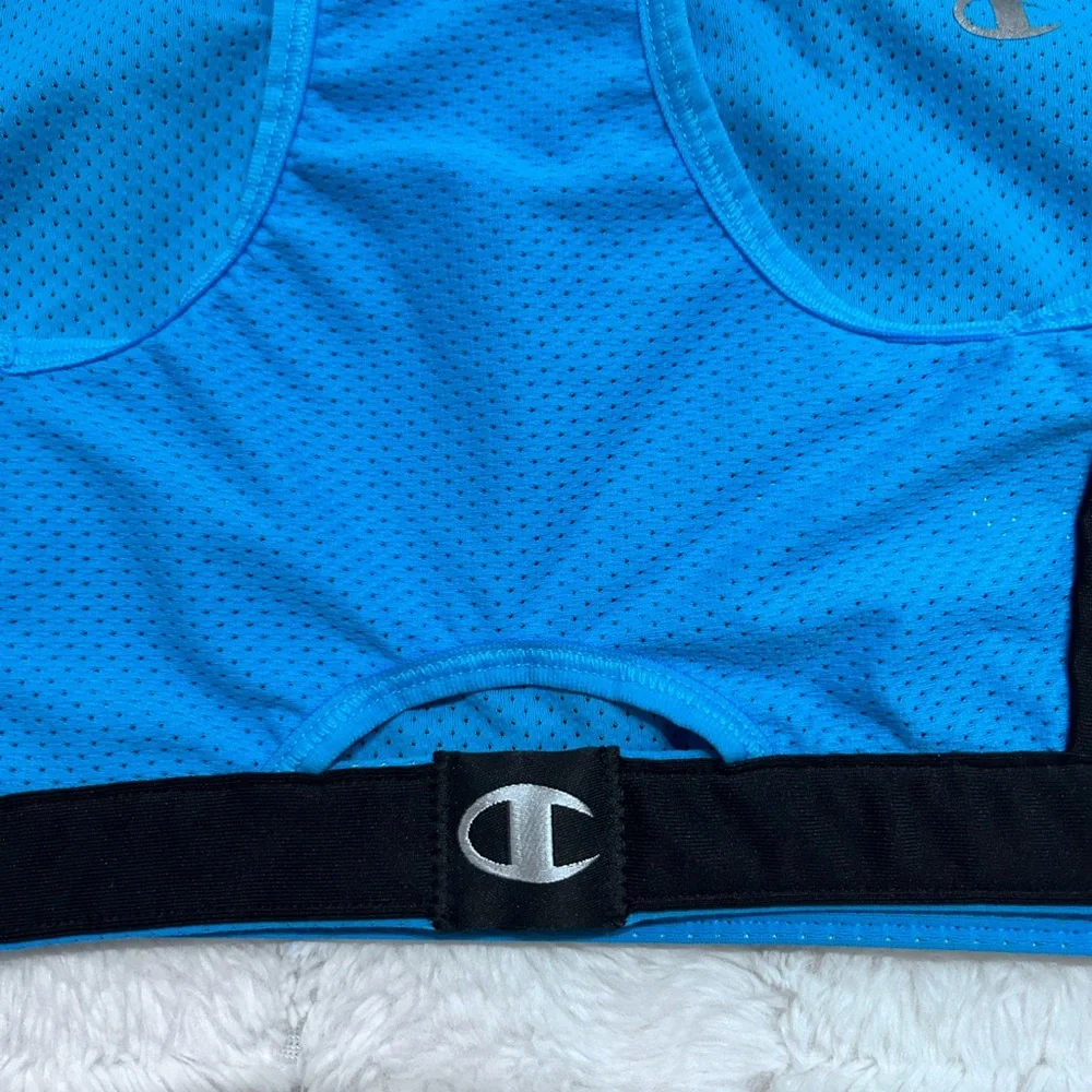 Champion Women's‎ Blue & Black Sports Bra Size L - Picture 6 of 7